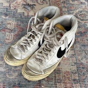 Nike White and Black Athletic Shoes